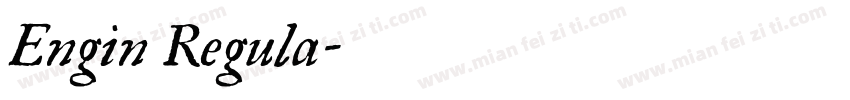 Engin Regula字体转换